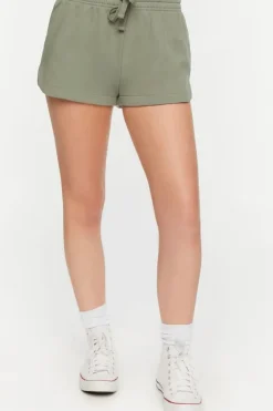 French Terry Drawstring Shorts