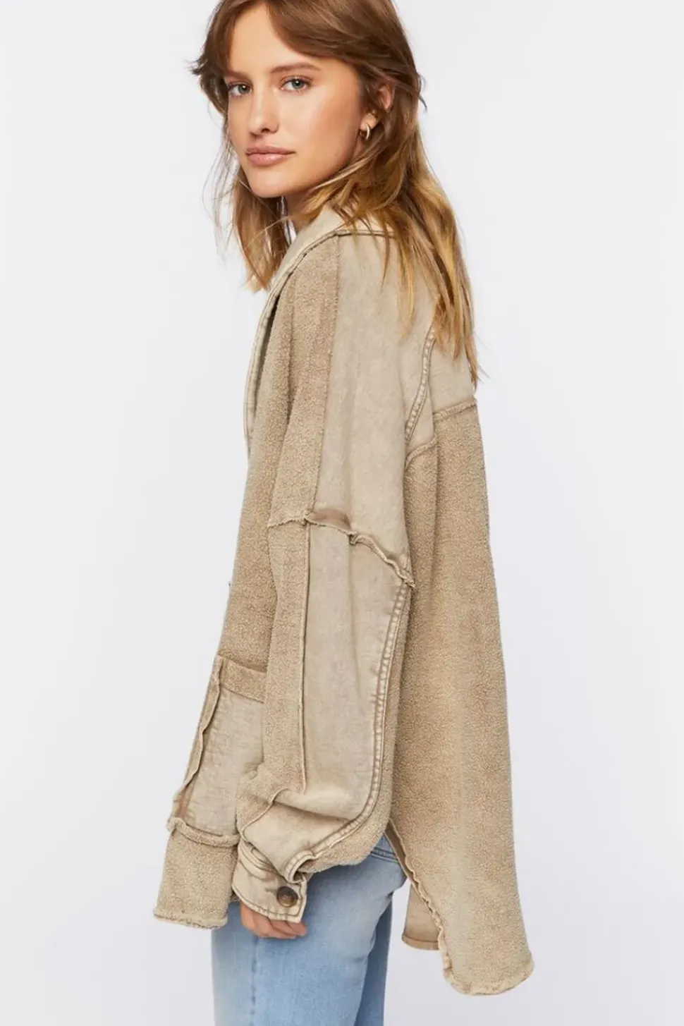 French Terry High-Low Jacket
