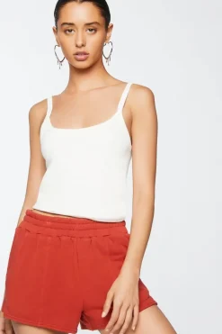French Terry High-Rise Shorts