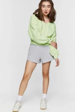 French Terry V-Neck Pullover