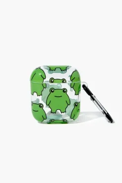 Frog Print Wireless Earbuds Case