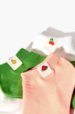 Fruit Patch Ankle Socks Set - 3 Pack