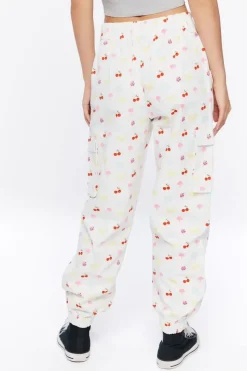 Fruit Print Cargo Joggers