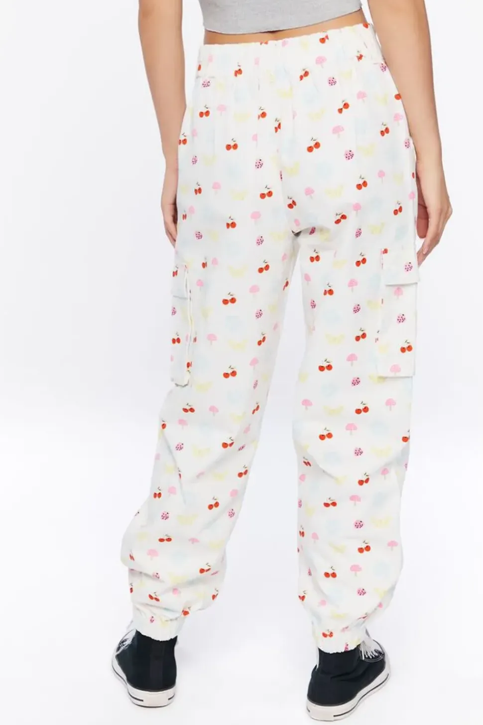 Fruit Print Cargo Joggers