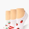 Fruit Print No-Show Sock Set - 3 Pack