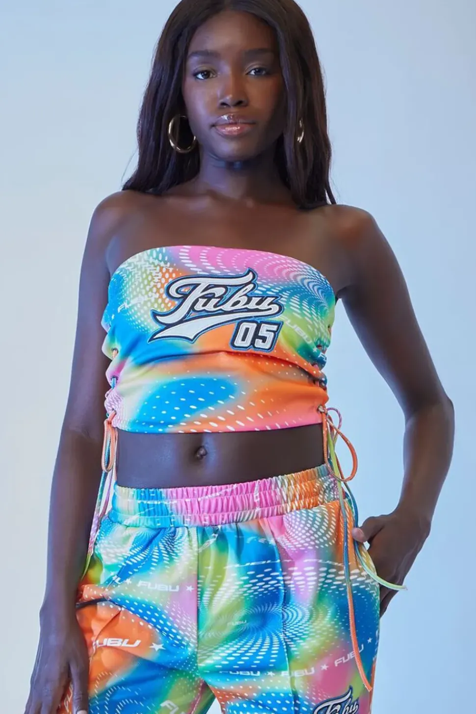 Fubu Cropped Tube Top