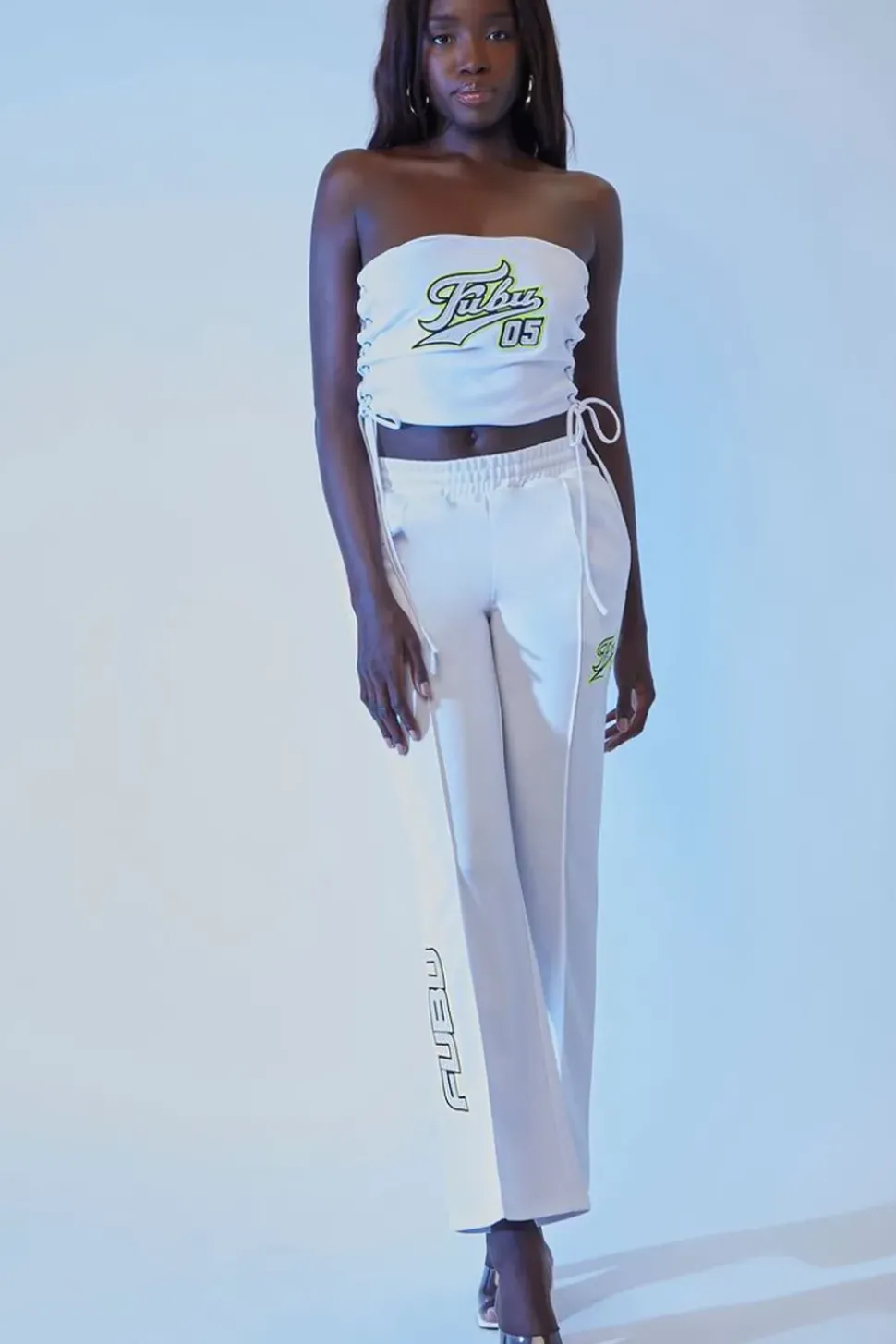 Fubu Embroidered Mesh Pants