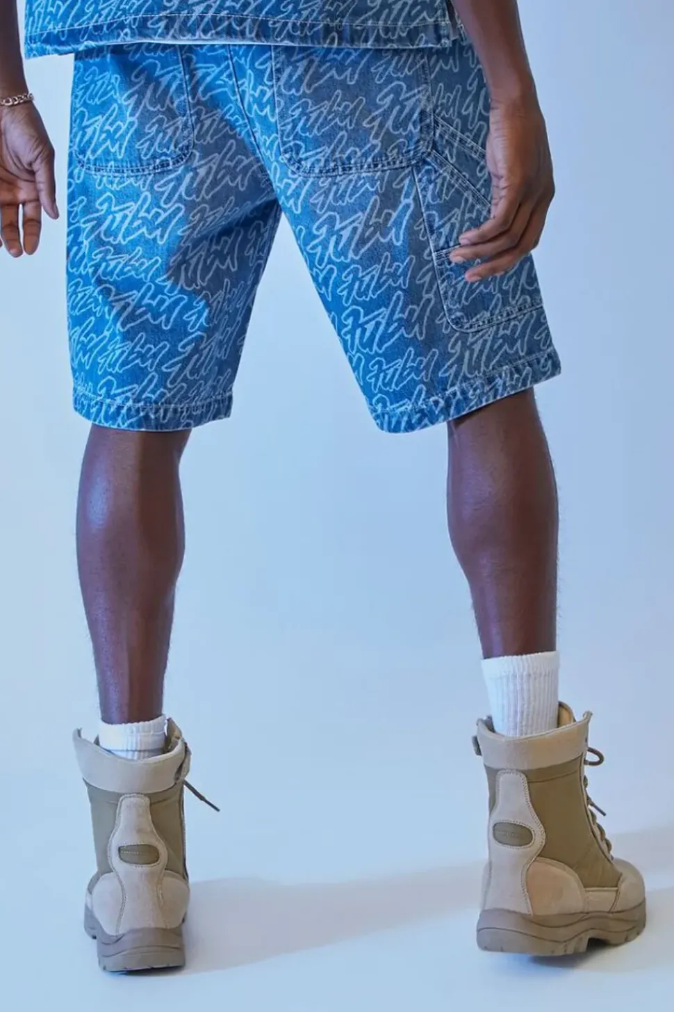 Fubu Print Denim Shorts