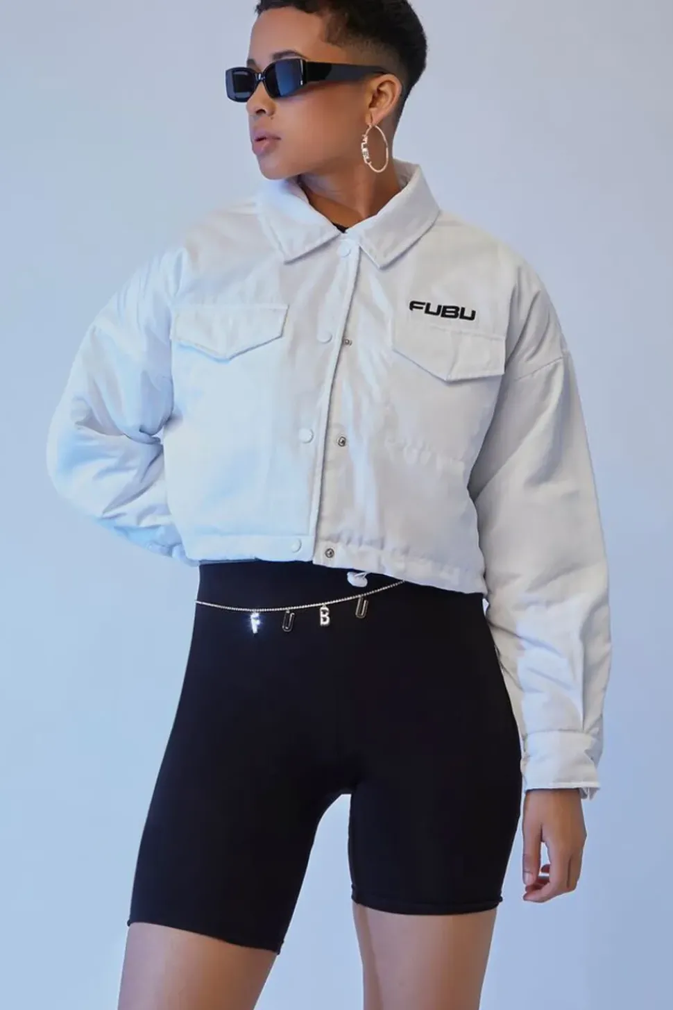 Fubu Toggle-Hem Cropped Jacket