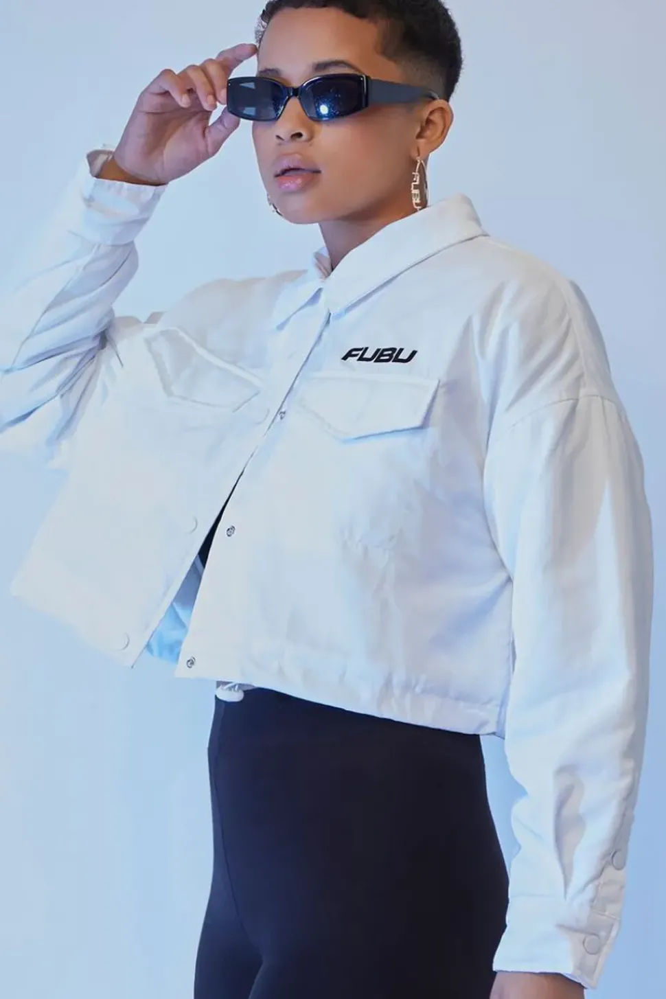 Fubu Toggle-Hem Cropped Jacket