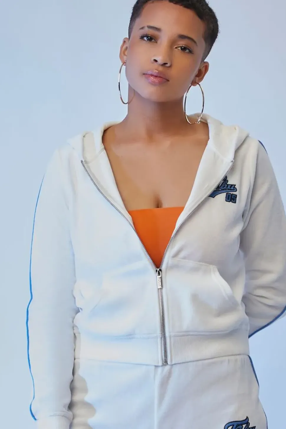 Fubu Velour Zip-Up Hoodie