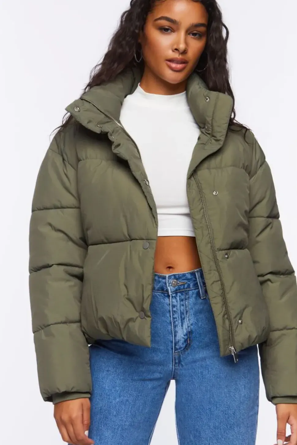 Funnel Neck Puffer Jacket