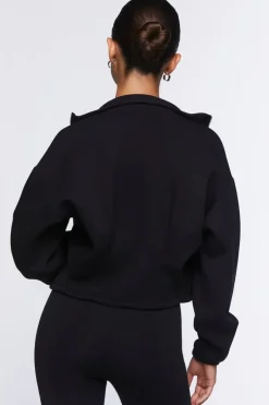 Funnel Neck Zip-Up Jacket