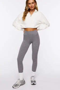 Fuzzy Half-Zip Sweater