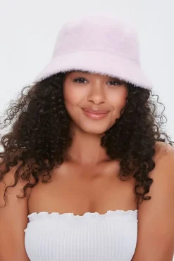Fuzzy Knit Bucket Hat