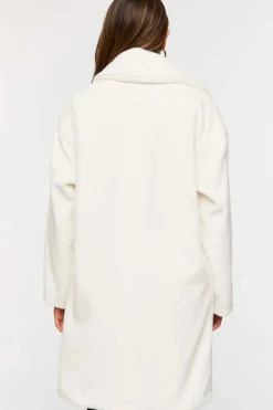 Fuzzy Knit Longline Coat
