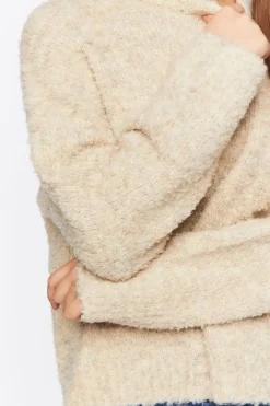 Fuzzy Knit Long Sleeve Sweater