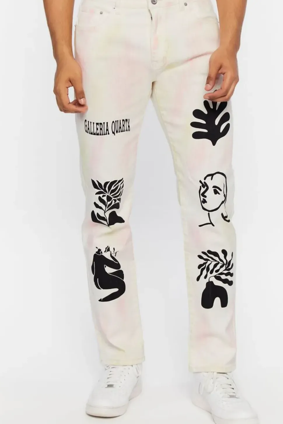 Galleria Quarta Graphic Slim-Fit Jeans