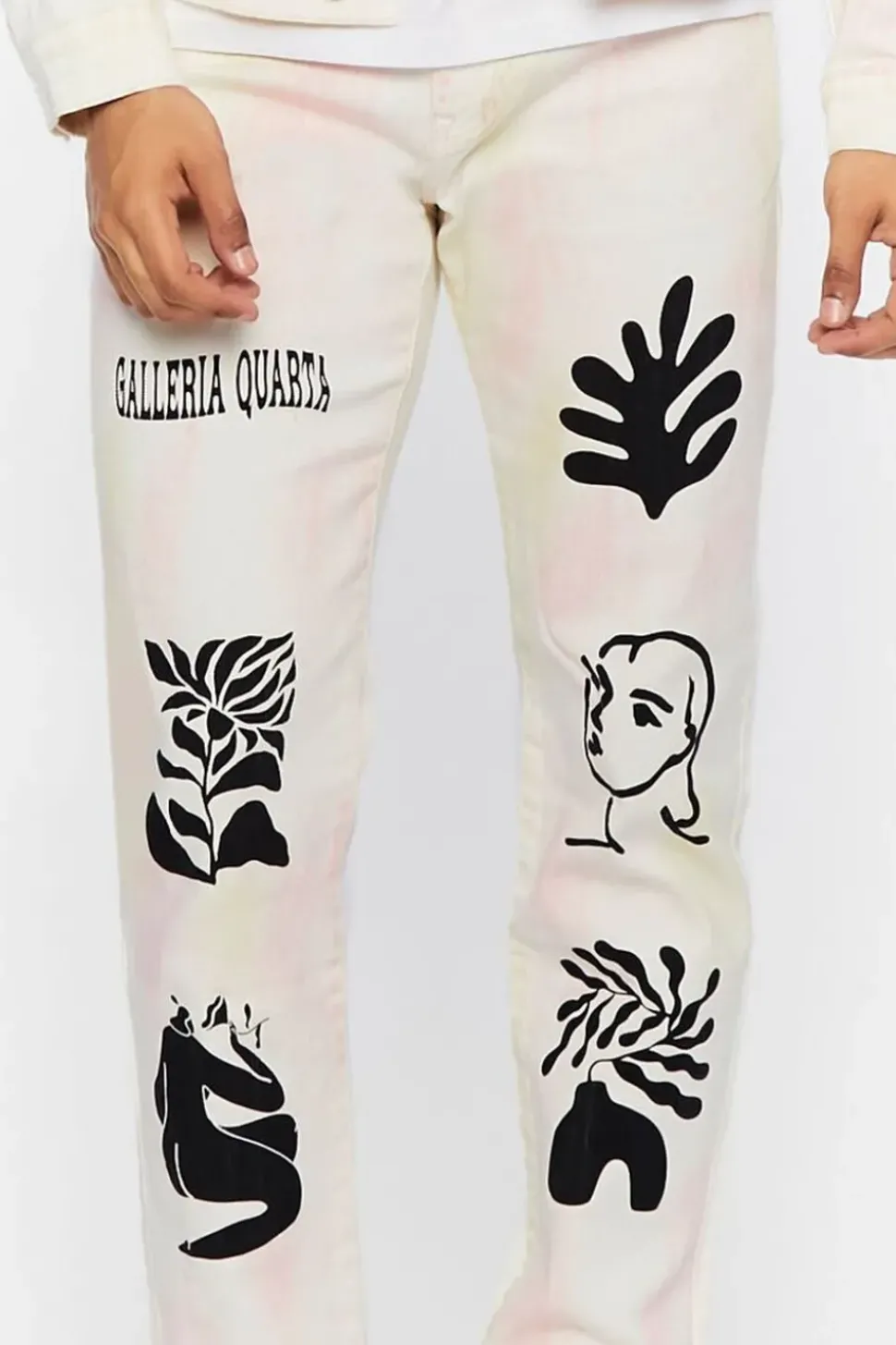 Galleria Quarta Graphic Slim-Fit Jeans