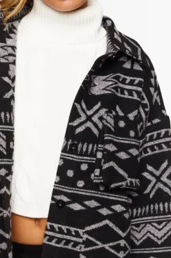 Geo Drop-Sleeve Shacket