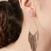 Geo Fringe Drop Earrings