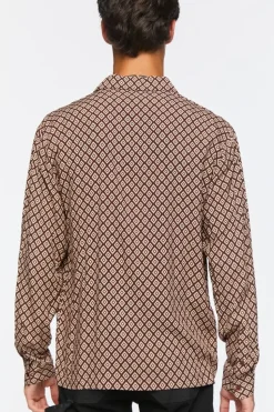 Geo Print Long-Sleeve Shirt