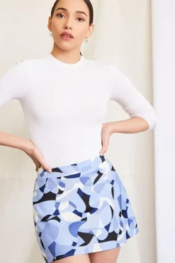 Geo Print Mini Skirt