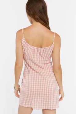 Gingham Plaid Mini Cami Dress