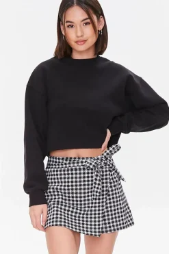 Gingham Wrap Skort