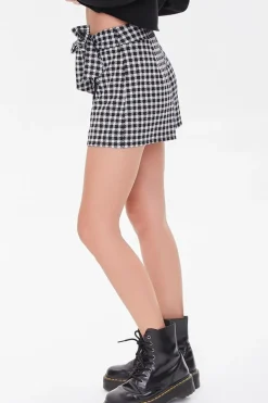 Gingham Wrap Skort