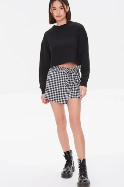 Gingham Wrap Skort