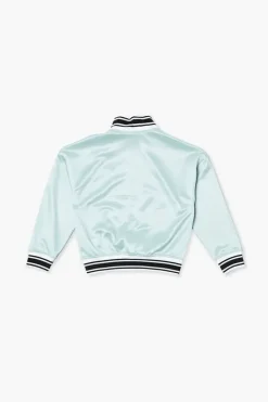 Girls Amour Varsity-Striped Zip-Up Jacket (Kids)