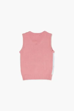 Girls Argyle Sweater Vest (Kids)