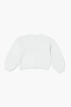 Girls Balloon-Sleeve Cardigan Sweater (Kids)