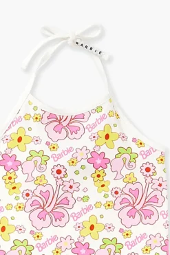 Girls Barbie® Floral Halter Top (Kids)