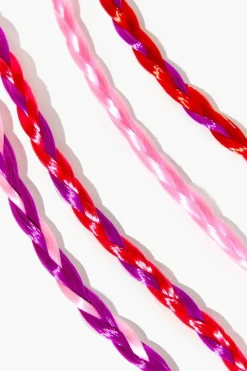 Girls Braided Hair Heart Snap Clip Set (Kids)