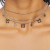 Girls Butterfly Charm Necklace Set (Kids)