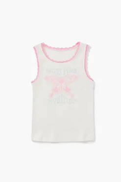Girls Butterfly Graphic Tank Top (Kids)