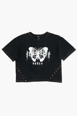 Girls Butterfly Graphic Tee (Kids)