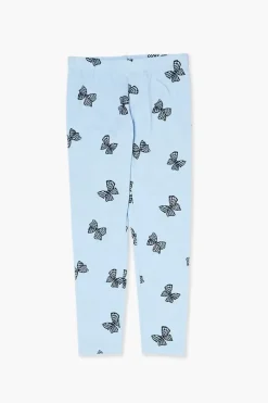 Girls Butterfly Print Leggings (Kids)