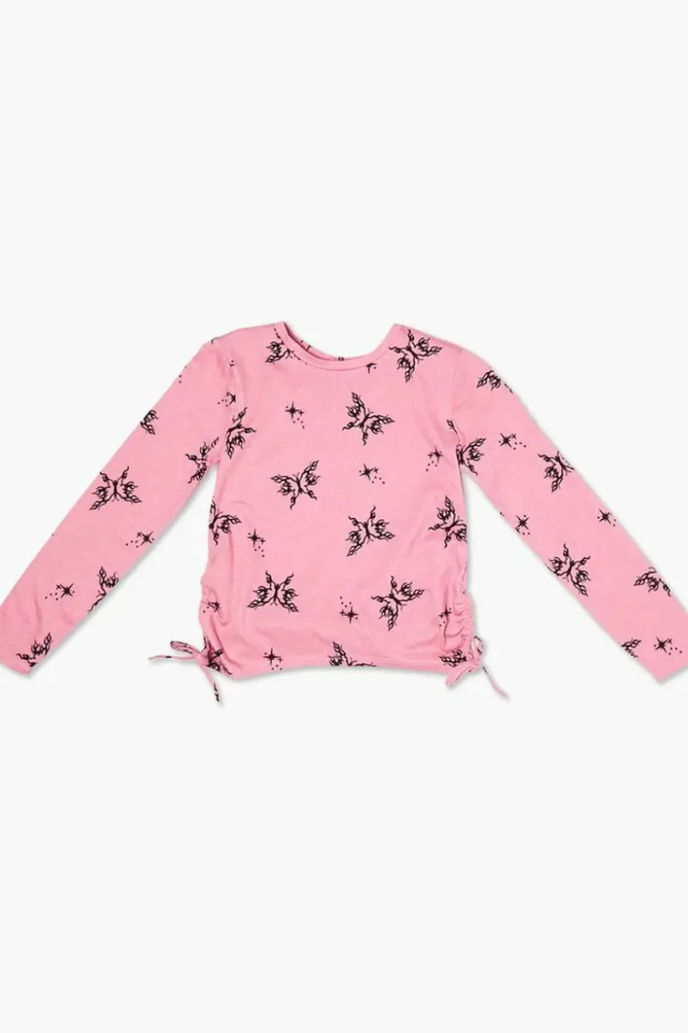 Girls Butterfly Print Long-Sleeve Tee (Kids)