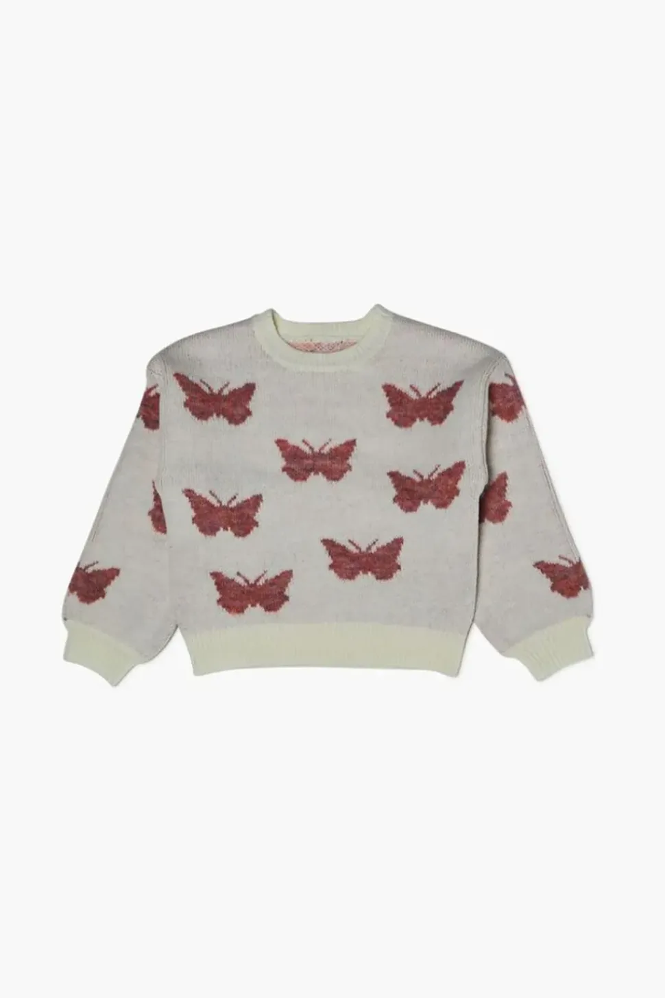 Girls Butterfly Print Sweater (Kids)