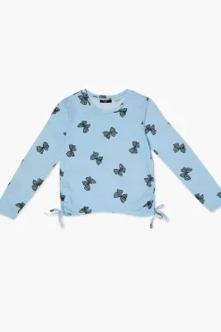 Girls Butterfly Print Top (Kids)