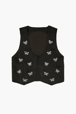 Girls Butterfly Print Vest (Kids)