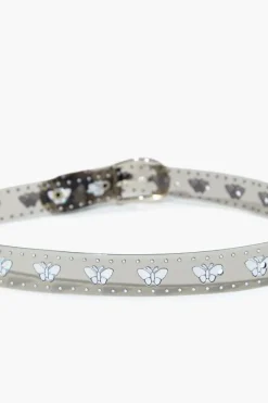 Girls Butterfly Vinyl Belt (Kids)