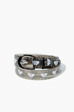 Girls Butterfly Vinyl Belt (Kids)