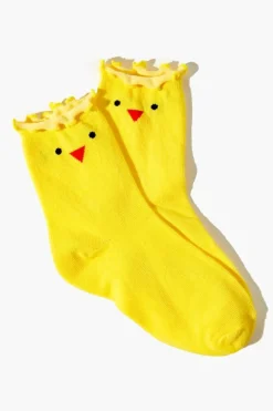 Girls Chick Graphic Crew Socks (Kids)