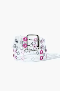 Girls Clear Flower Hip Belt (Kids)