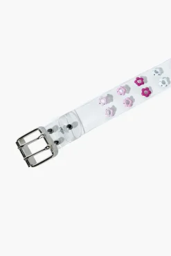Girls Clear Flower Hip Belt (Kids)