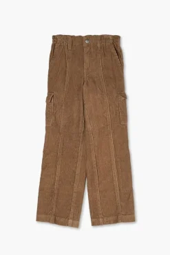 Girls Corduroy Cargo Pants (Kids)